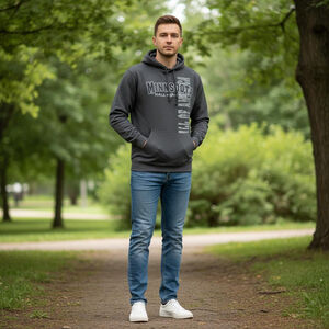 Men's MALL OF AMERICA Gray White Minnesota Graphic Hoodie L